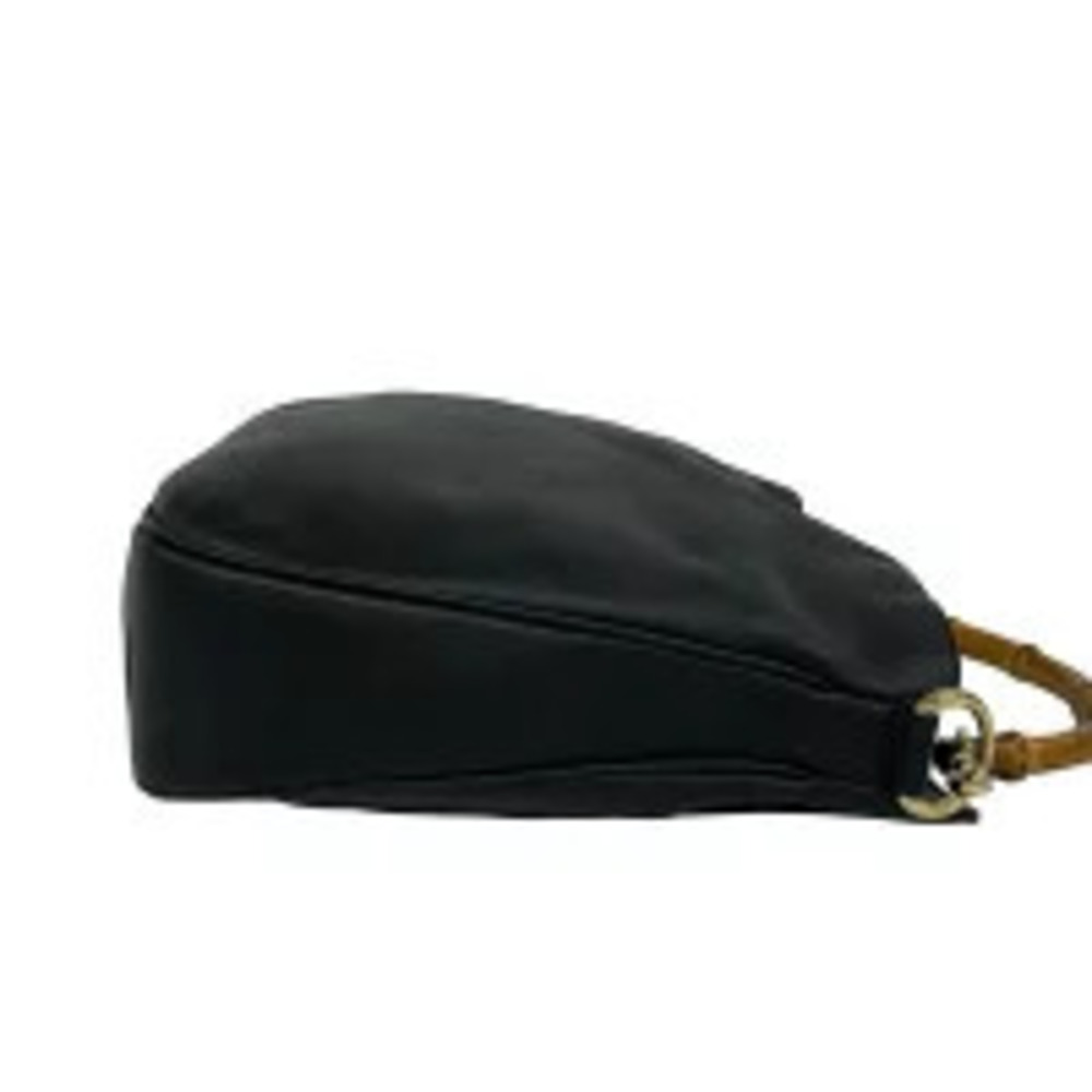 Gucci Bamboo Leather Shoulder Bag Black - Picture 6 of 10